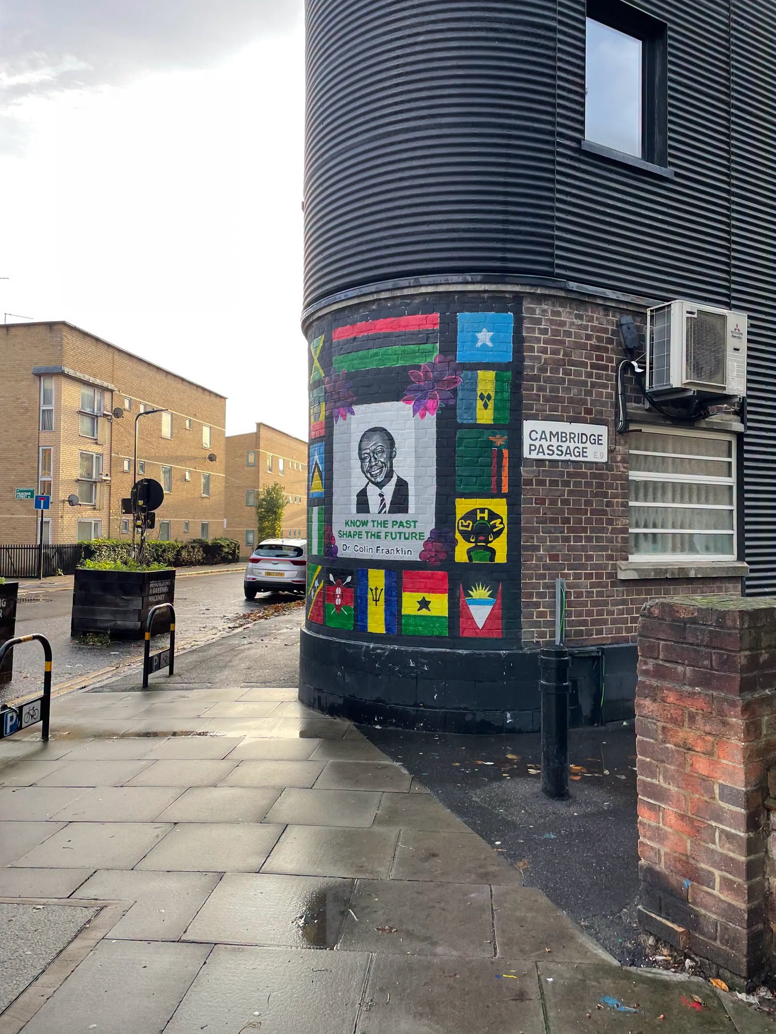 Dr Colin Franklin Mural, Cambridge Passage, Hackney E9