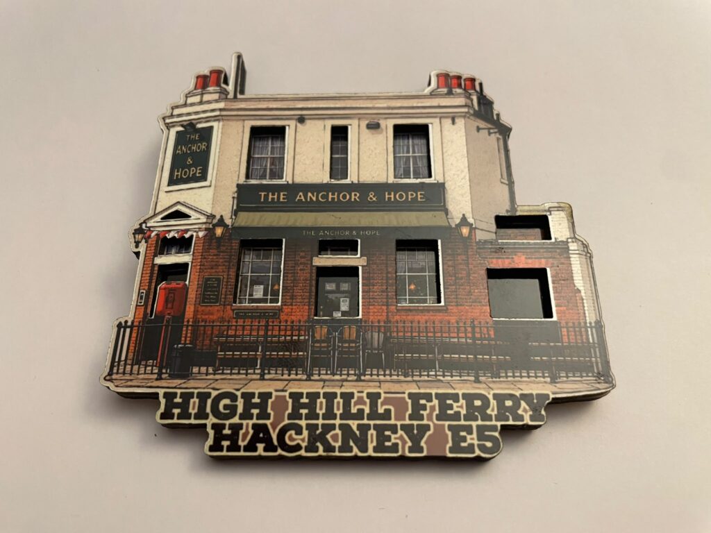 Hackney Fridge Magnets: Anchor & Hope Pub